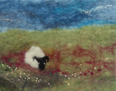 Sheep in Field - SOLD